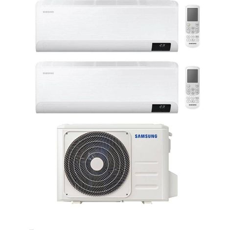 Samsung Climatizzatore Dual Split Cebu 9+12 con AJ050TXJ2KG/EU Inverter Wi-Fi Classe A++