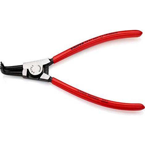Knipex Pinza per Anelli di Sicurezza per Anelli di Sicurezza Esterni Su Alberi Bonderizzata Nera, Rivestiti in Resina Sintetica 170 Mm 46 21 A21 (1/4)