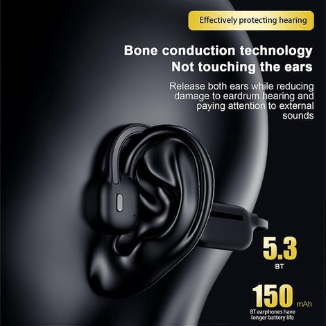 Kabelloser BT5.3-Knochenschallkopfhörer, 32 GB Speicher, Musikwiedergabe, Outdoor-Sport-Headset, IPX8 W (1/4)