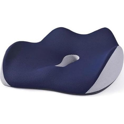 Coussins pour chaise d'ordinateur, coussins bleu marine-- (1/5)
