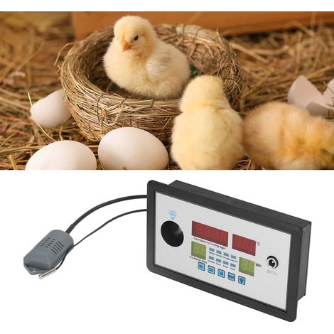 Termostato inteligente ThermoPro Tech de 12 V para incubadora con control automático para huevos de gallina, pato y ganso, ABS, 150 x 88 x 30 mm. (1/5)