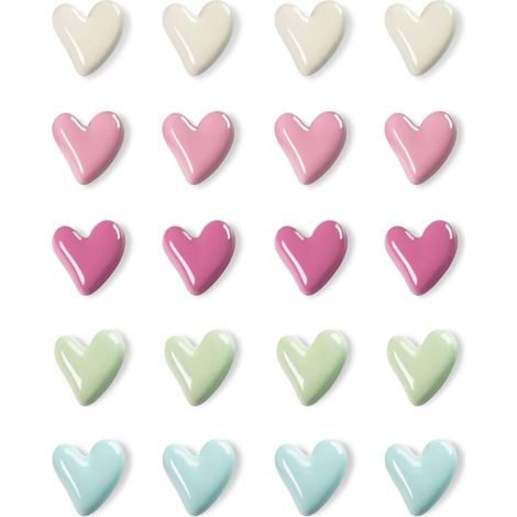 Dailygoods, Imanes para nevera (20 unidades), Imanes decorativos fuertes, Imanes para pizarra blanca, Imanes para niños, Tamaño compacto (1/5)