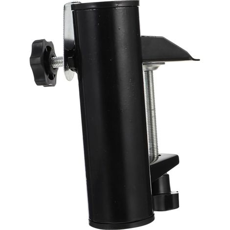 Support de Parasol de Plage en Acier Noir, Léger et Robuste, Pince de Fixation pour Parasol Extérieur en Jardin ou Cour (1/5)
