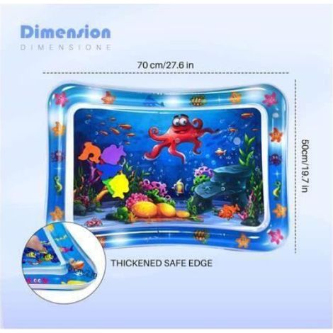Tapis Eau Bebe - 70 x 50 cm - PVC Sans BPA - Pour Eveil Sensoriel - 1 Piece (1/4)