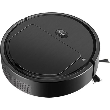 Robot laveur autonome, aspirateur serpillière intelligent avec jet d'eau, efficace sur poils, tapis et sols durs 23x23 cm (1/5)