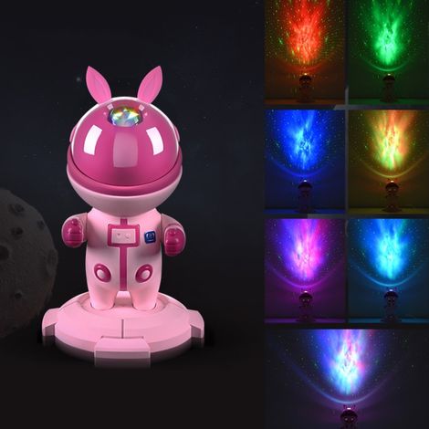 Filiyano – Lampe de projection ciel étoilé pour salon/chambre, veilleuse d'ambiance (rose) (1/5)