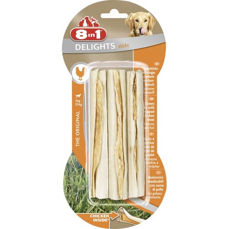 8in1 Kausticks Delights Chicken  Leckerli Kausnack Hundefutter