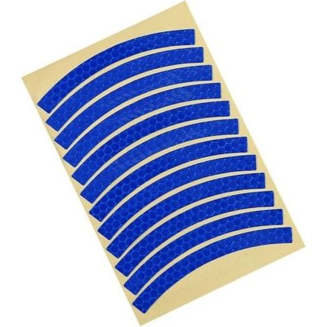 pair 60 pièces de bandes réfléchissantes bande de protection de roue d'avertissement étanche accessoires de vélo (1/5)
