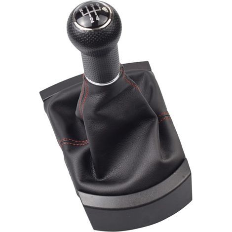 Pomello della leva del cambio manuale a 5 marce compatibile con Seat Ibiza 2002 2003 2004 2005 2006 2007 2008 2009 2010 (1/5)