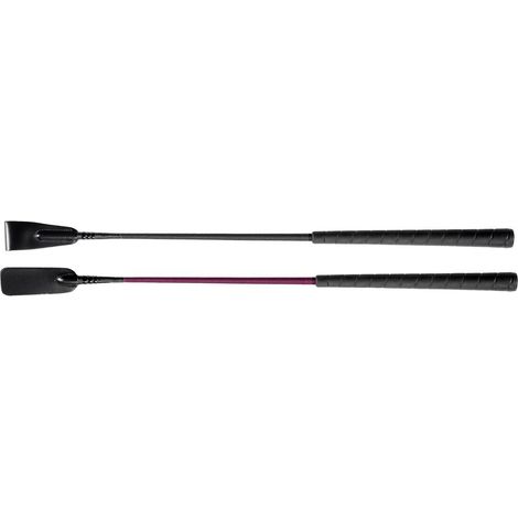 Frustino inglese con anima in fiberglass impugnatura antiscivolo e puntale doppio aperto 65 cm: 65 cm, Nero (10)