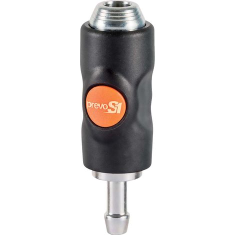 Raccord rapide de sécurité PREVOST, Tuyau cannelé 6mm British Standard 6 en Corps Composite ( Prix pour 1 )