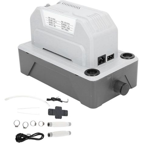 Pompe à condensats 200 L/h, pompe de purge d'air automatique, compatible avec les climatiseurs, avec un réservoir d'eau de 1,8 L. (1/5)