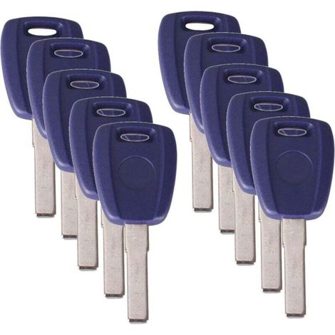 10X Clé de Transpondeur Lame Non CoupéE Coque SIP22 pour 500 Ducato (1/4)