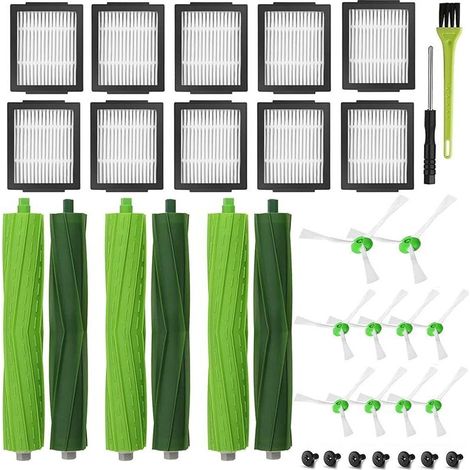 Ricambi FOREHILL per iRobot i7 i7+ i3 i3+ i4 i4+ i6 i6+ i8 i8+ j7 E5 E6 E7, accessori Roomba 3 paia di spazzole principali