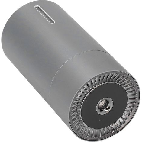 USB-Luftbefeuchter, 3 Geschwindigkeitsstufen, einstellbar, leise, automatisch, Mini, tragbarer Aromadiffusor fürs Auto, 260 ml, Grau (1/5)