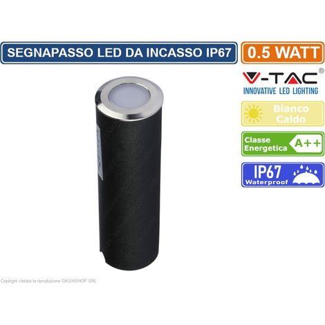 V-TAC VT-1141 PUNTO LUCE LED 0,5W SEGNAPASSO DA INTERRAMENTO IP67 - SKU 1463 (1/6)
