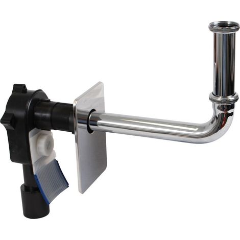 Siphon gain de place montage mural avec ouverture nettoyage