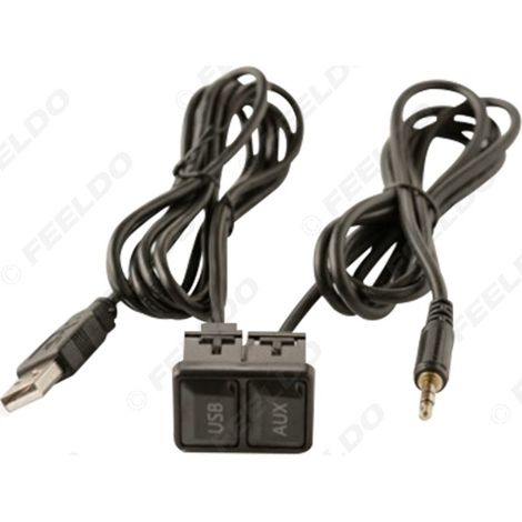 Housse anti-poussière pour lecteurs CD audio universels pour voiture (modèles Volkswagen et Nissan) avec adaptateur USB + AUX.