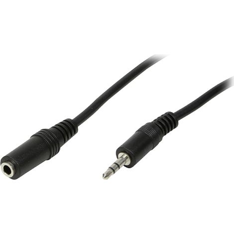LogiLink CA1054 Klinke Audio Anschlusskabel 3.00 m Schwarz (matt)