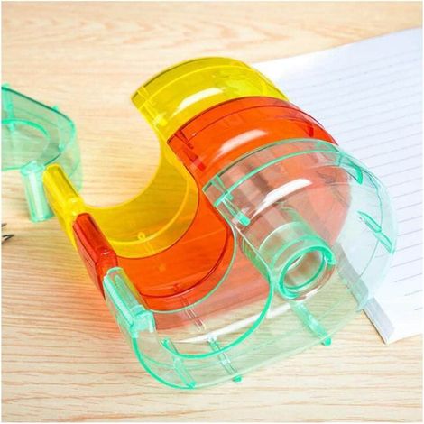 Dévidoir de Ruban 3pc Support De Coupe-Ruban Transparent en Plastique Distributeur De Ruban Adhésif en Papier Japonais Accessoire Bureau Travail (1/5)