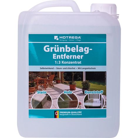 Anti-dépôt vert concentré, Nettoyant dépôt vert, Anti-mousse terrasse, 5 Liter (1/3)
