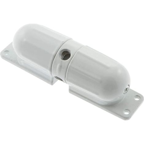 Chiudiporta automatico a molla per porte interne, chiusura automatica con asta di regolazione e viti per porte da 10-60 kg (bianco) (1/4)
