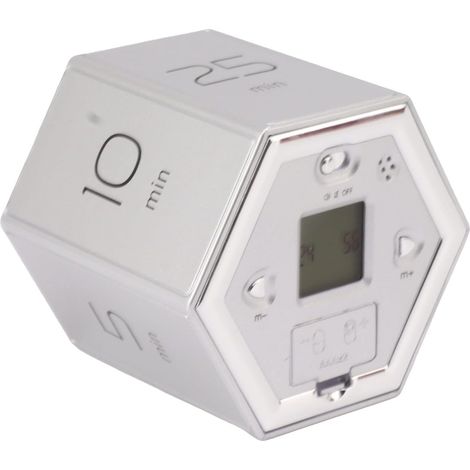 Minuteur hexagonal avec alarme silencieuse et design magnétique (1/5)