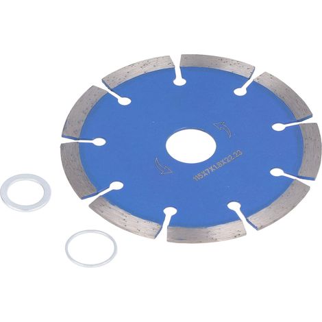 Disque diamant 115mm pour marbre, granit et béton - Lame circulaire à sec, meule de coupe professionnelle pour carrelage et maçonnerie (1/5)