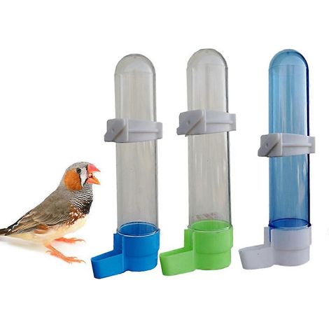Distributeur automatique d'eau en plastique pour oiseaux de compagnie (perroquet, calopsitte) - Accessoires pour cage (1/4)