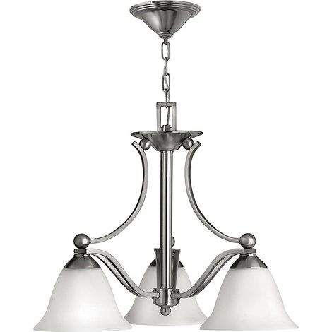 Elstead Bolla - Multi Arm Chandelier 3 Leicht gebürstetes Nickel-Finish, E27 (1/5)