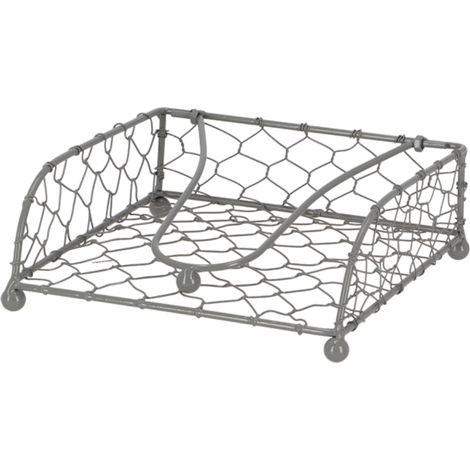 Porte serviettes en métal - Gris - L 18,6 x l 18,8 cm - Livraison gratuite (1/5)