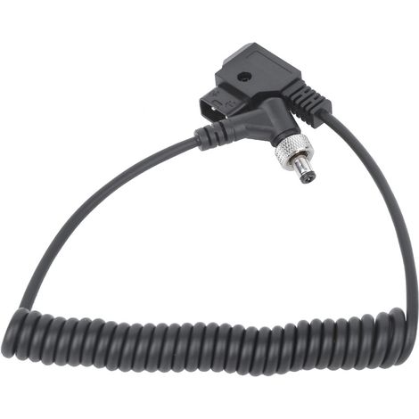Câble d'alimentation DC avec connecteur verrouillable et ressort, fil noir en plastique pour moniteur (1/5)