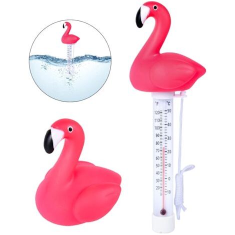 BUNTHAUS Thermomètre Flottant, Thermomètres de Piscine Flottant, Forme d'animal de Dessin Animé À Eau Thermomètre avec Corde pour Piscines Intérieures Extérieures (Thermomètre ) (1/5)