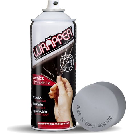 Wrapper, pellicola spray rimovibile, 400 ml - Argento (1/2)