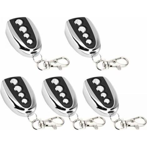 Paquete de 5 abridores de puertas de garaje eléctricos con control remoto, XU, 433 MHz para clonación de puertas, puertas de garaje, clonación eléctrica universal -