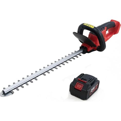 21V sans Fil Taille-haie électrique ménage Tondeuse scie à élaguer Charge Rapide Rechargeable Taille-haie for Jardin (Color : 18V with 2 Battery, Size : 1 UK) (1/5)