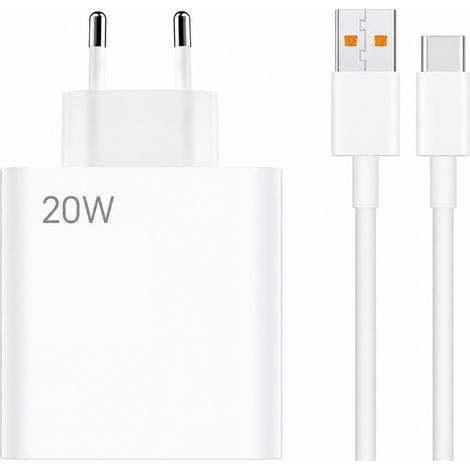 Chargeur Rapide 20W - USB C vers Lightning - 2m - Compatible iPhone/iPad - Bloc de charge