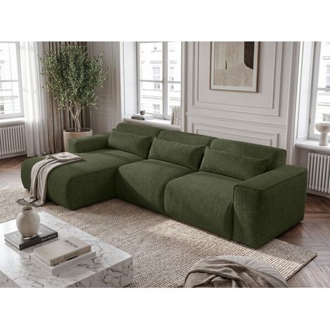 AX LIVING Wohnlandschaft mit Schlaffunktion Ruyam Eckcouch Grün L (1/5)