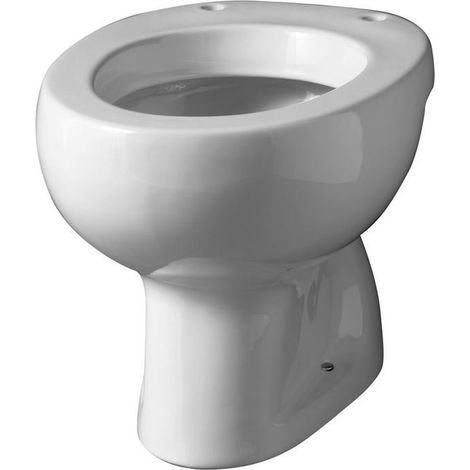 Vaso a pavimento in ceramica bianca con scarico a terra - Idral 10306 (1/4)