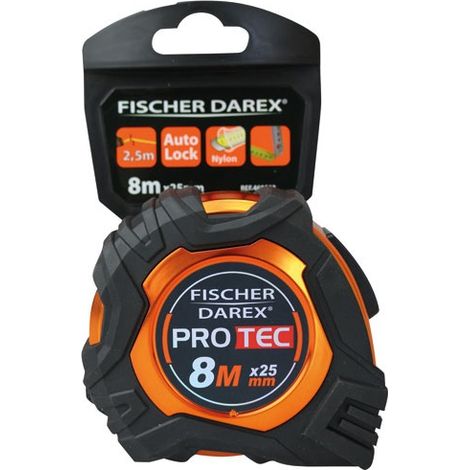 PROTEC - Mètre ruban pro 8m x 25mm autobloquant double impression (1/2)