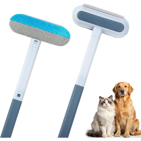 2 Pièces Multifonction Brosse Anti Poils Animaux,Épilateur pour Poils d'animaux 4 en 1,Brosse Anti-Peluches Réutilisable,pour Canapés,Tapis,Fenêtres Et Vêtements (1/5)