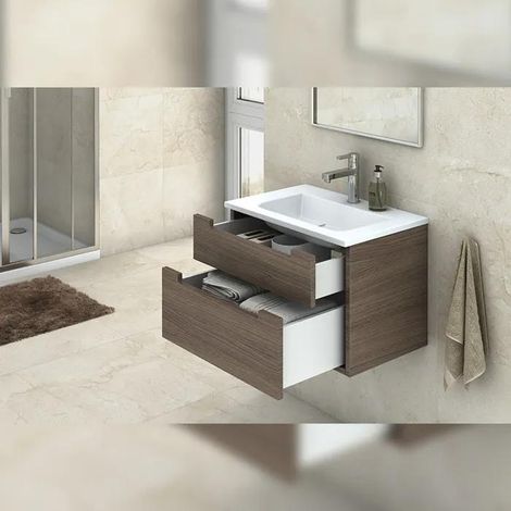 Emuca Concept cassetto esterno 30kg, altezza 105mm, profondità 500mm, Acciaio, Verniciato bianco