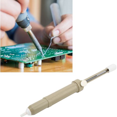 Pompe à dessouder BEST/BEST-108, bâtonnet à dessouder manuel, outil de flux de soudure électronique, stylo à dessouder gris pour retirer les points de soudure (1/5)