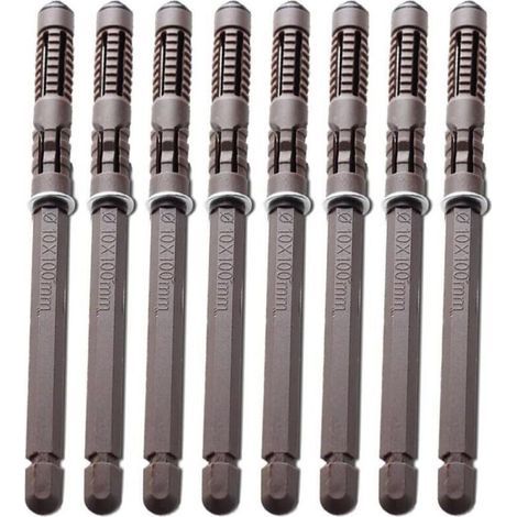 Pair Cyslmuk – Lot de 8 supports d'étagères flottants en bois – Installation facile – Capacité de charge élevée – Vis et ancrages inclus