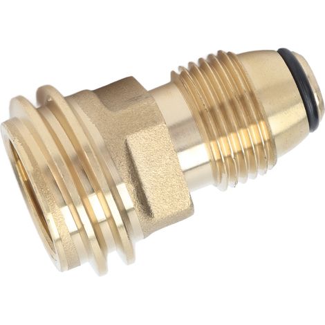 Adaptateur raccord laiton bouteille gaz propane convertit valve POL réservoir LP en flexible QCC1 Type1 (1/5)