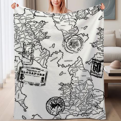 Couverture de lit en polaire respirante douce, chaude et légère en microfibre,6080 pouces (1/4)