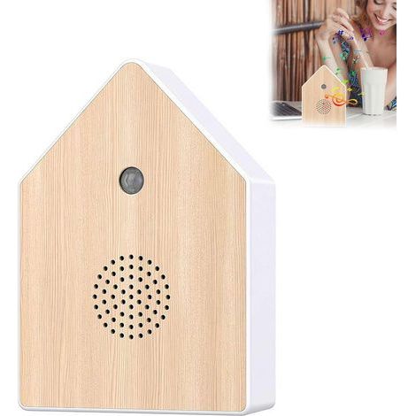Vogelhaus mit Geräuschen – Vogelstimmenbox – Mit Bewegungsmelder – Naturgeräusche – Vogelgezwitscher – Spieluhr – Lautstärke einstellbar – Sensor (1/5)