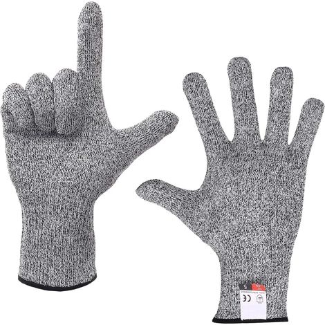 Kit de moteur de broche sans balais CNC Gants résistants aux coupures de qualité alimentaire de grade 5 Gants de protection de cuisine for le jardinage, la pêche, le travail du bois ( Color : Grey , S (1/5)