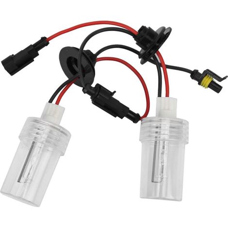 Ej.Life Ampoules de Phares Xénon 8000K, 2 Pièces Ampoules de Phares au Xénon HID Remplacement de Lampe 100W 8000K H1 Prise pour 12V Auto A (1/5)