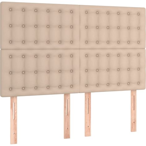 Maison Exclusive - Cabecero Capuchino 144x5x118/128 cm Piel Sinté